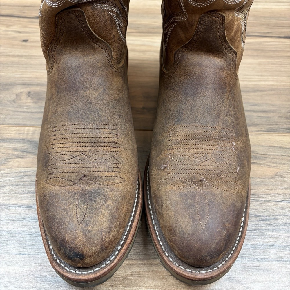 Double H Dylan Mens 11D Soft R Toe 12" Western Work Ranch Boots USA Made DH1552 - Picture 3 of 16
